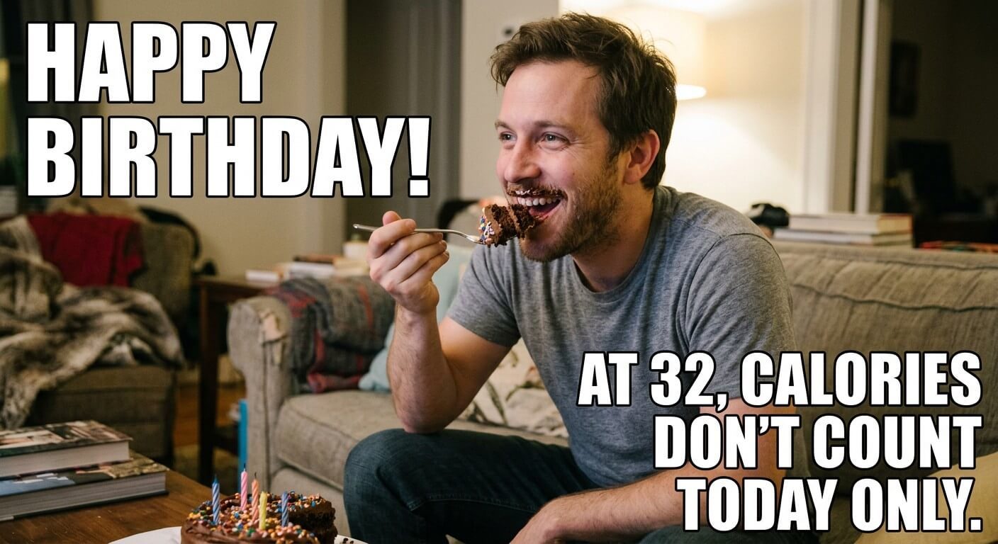 Birthday Calorie Loophole Meme