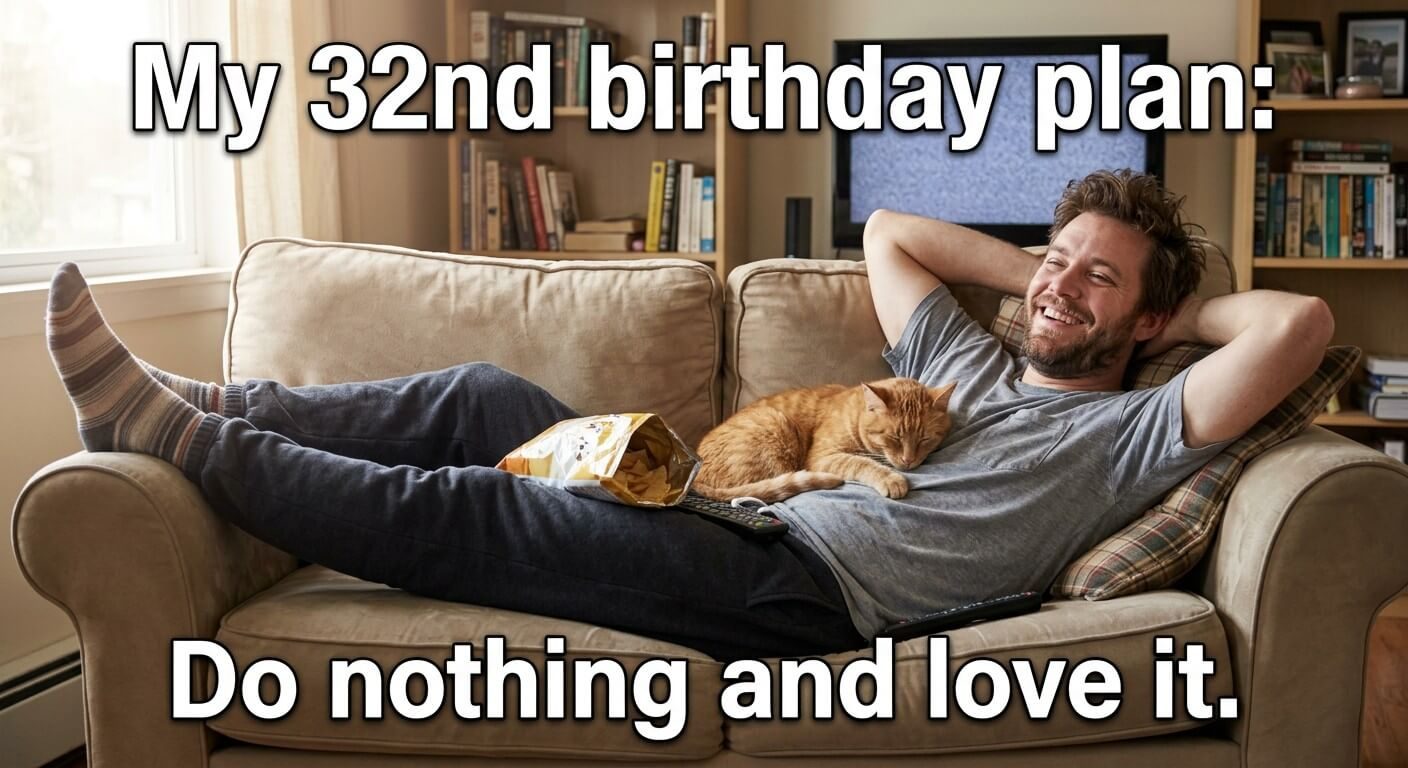 Do Nothing Birthday Plan Meme