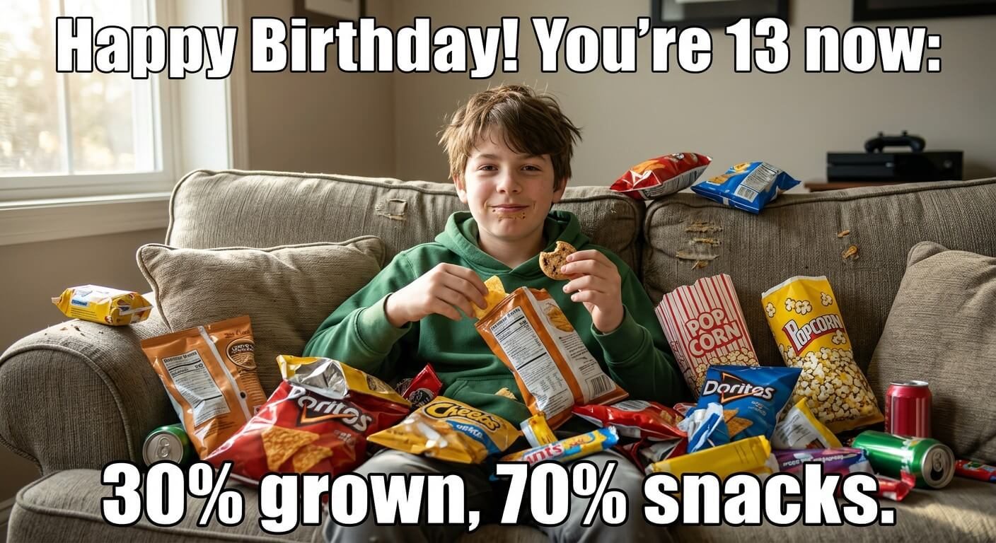 Snack to Adult Ratio Meme