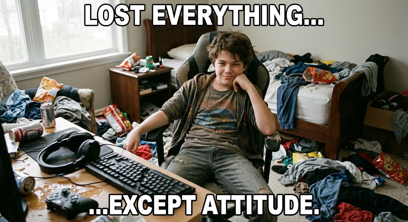 Everything Lost But Attitude Meme