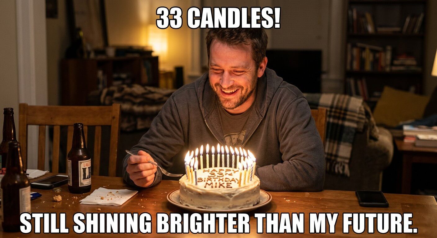 Birthday Cake Glow Meme