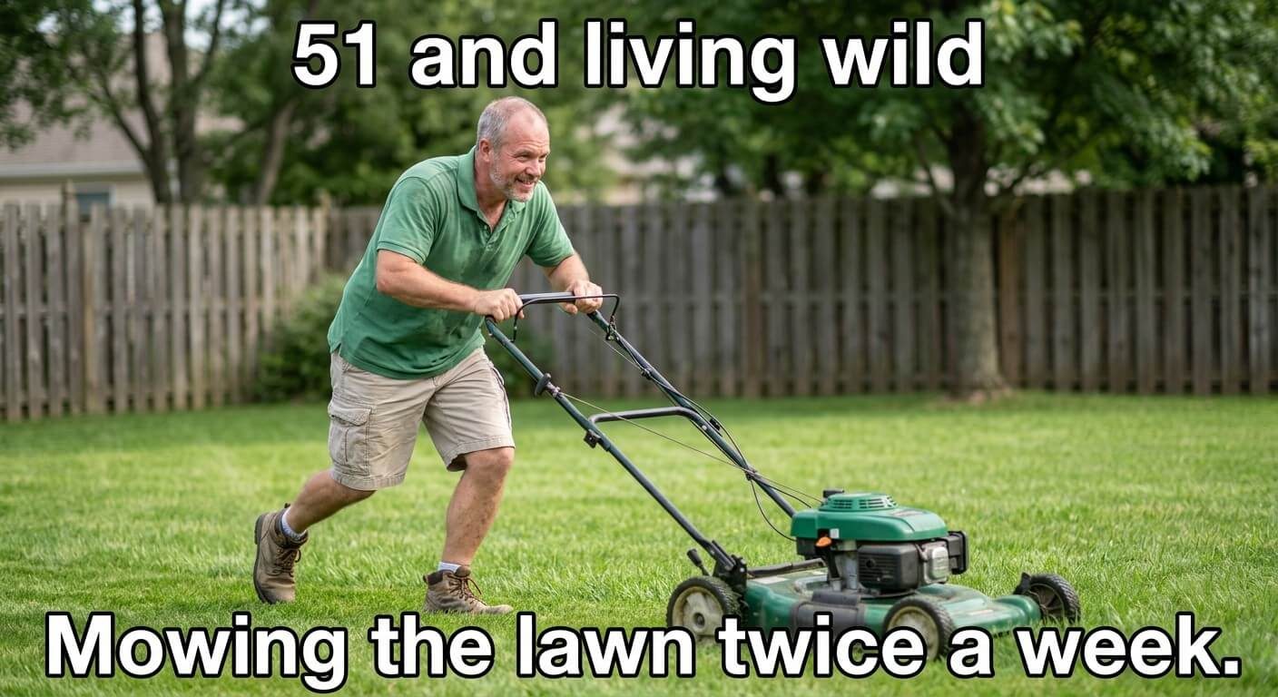 Lawn Mowing Legend Meme