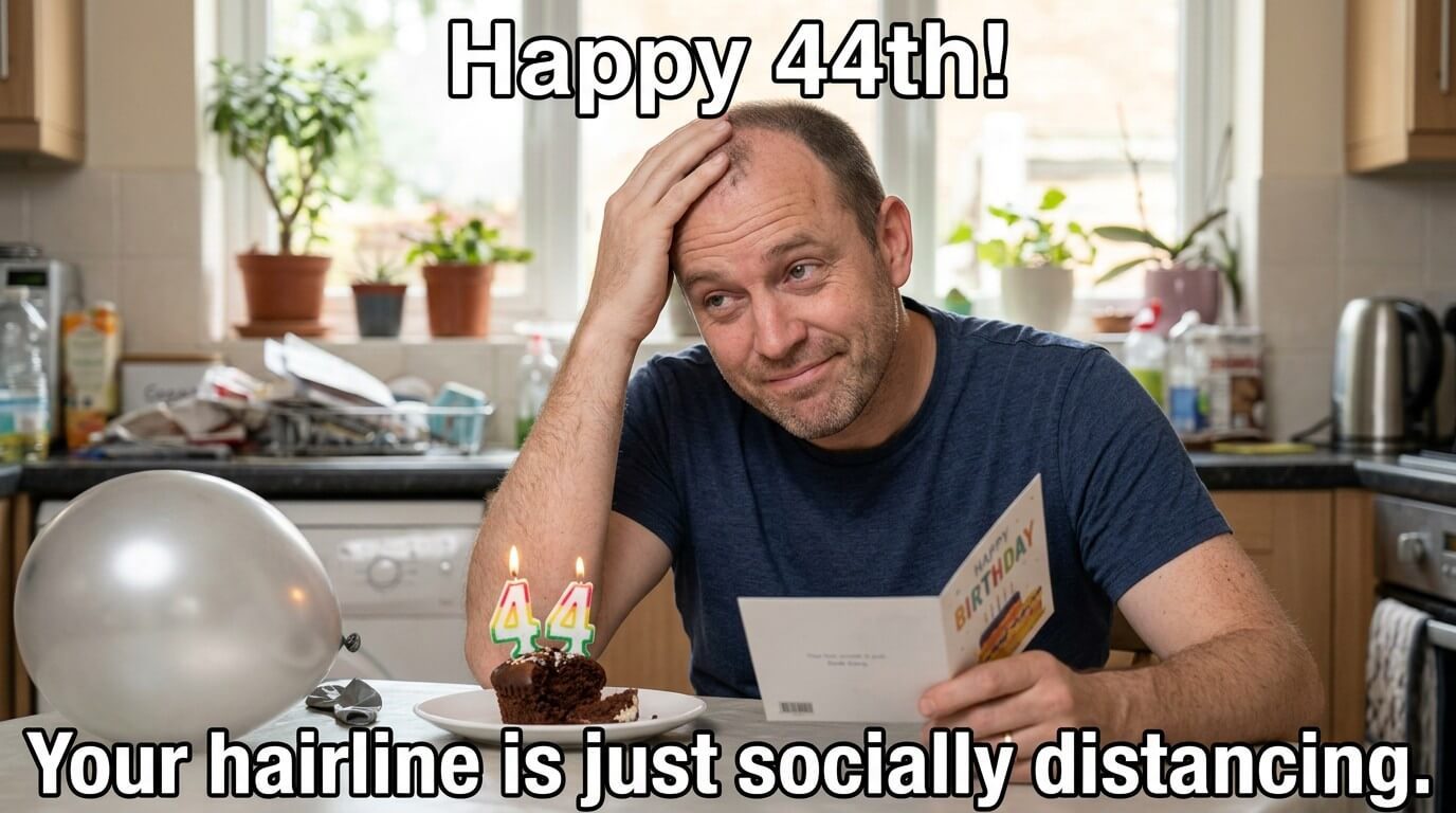 Socially Distanced Hairline Meme