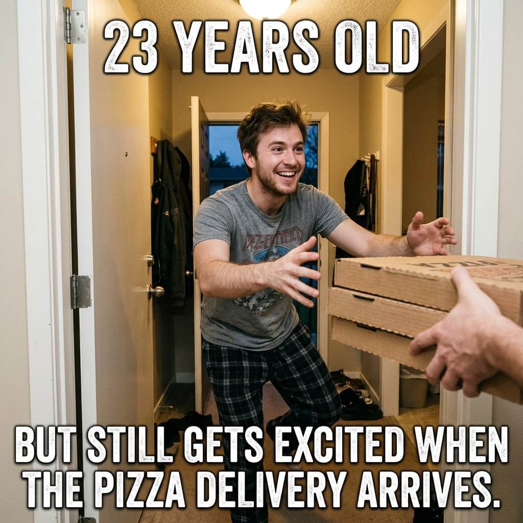 Pizza Arrival Excitement Meme