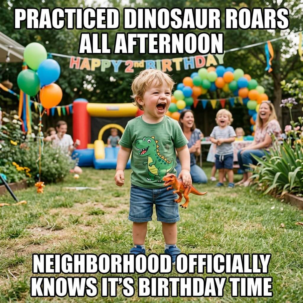 Backyard T. Rex Rehearsal Meme