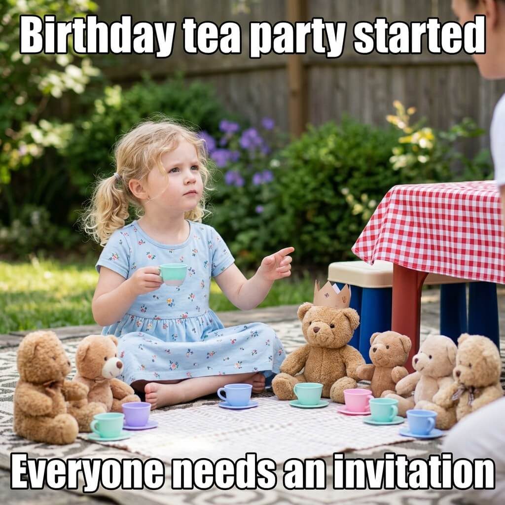 Invitation Only Tea Party Meme