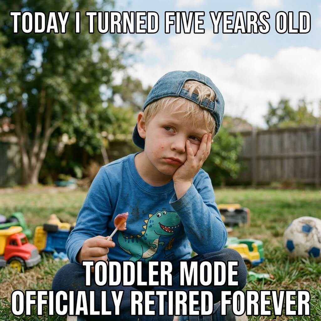 Toddler Era Retirement Meme