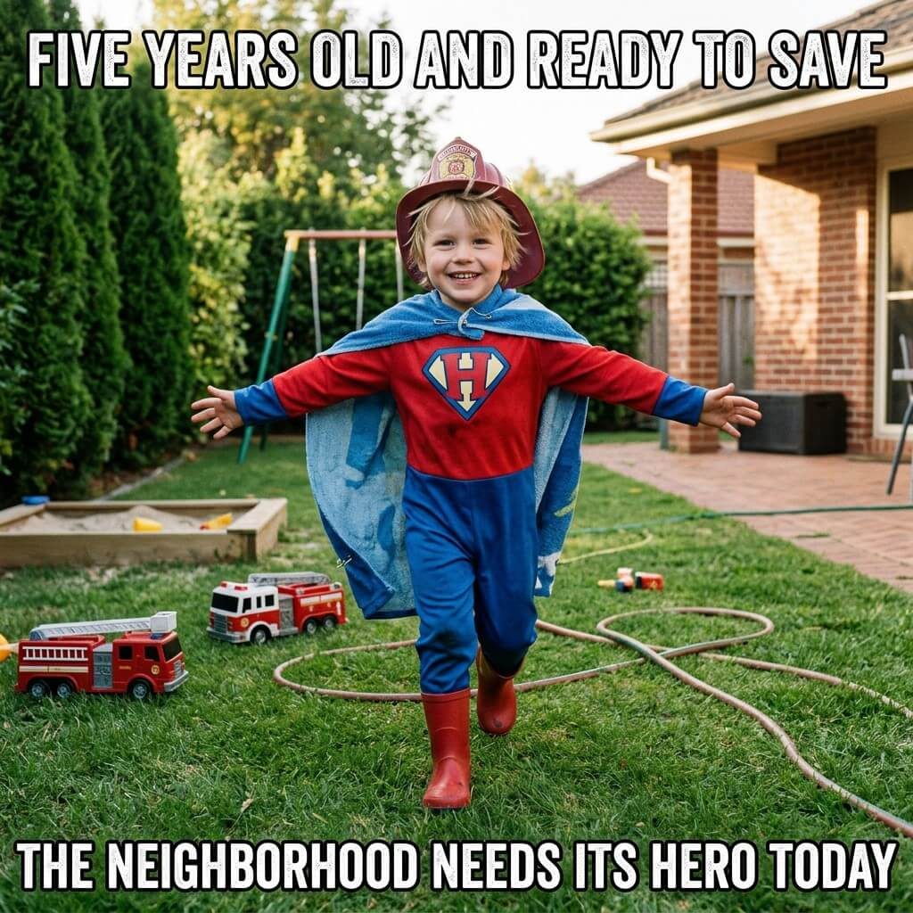 Backyard Superhero Duty Meme
