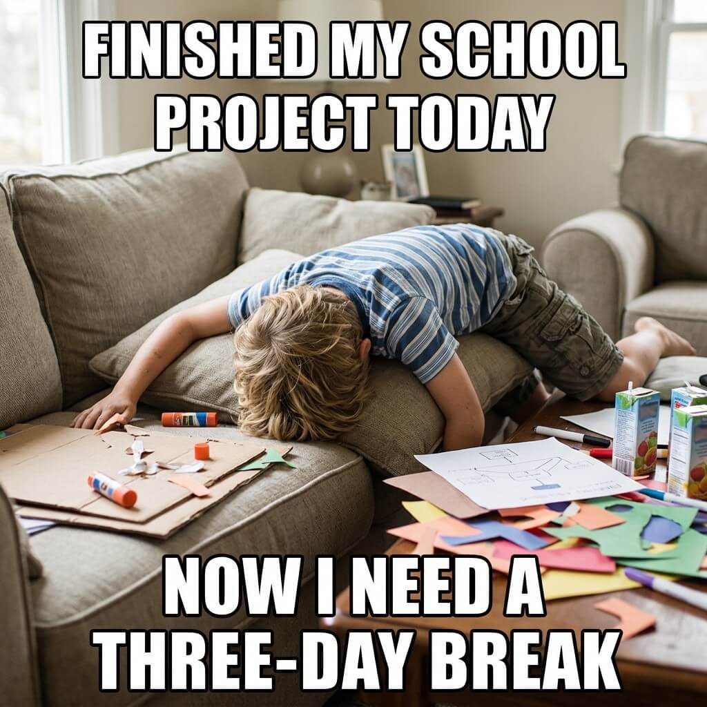 Project Day Burnout Meme