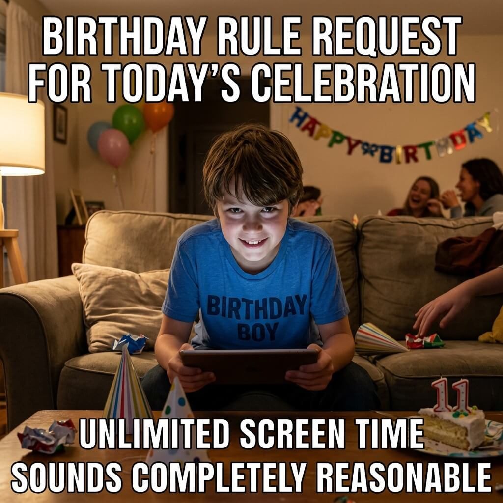 Screen Time Bargaining Meme