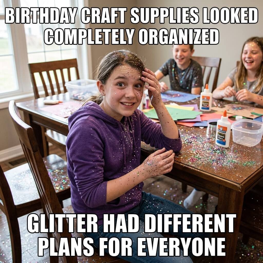 Glitter Gets Everywhere Meme