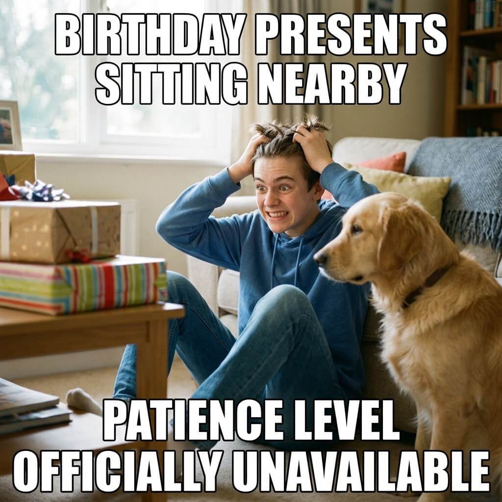 Zero Patience Gift Meme