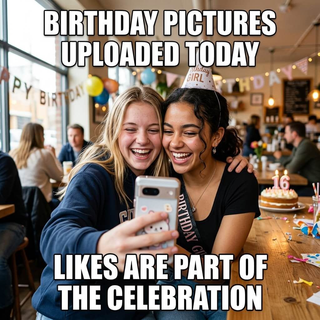 Birthday Photo Dump Meme