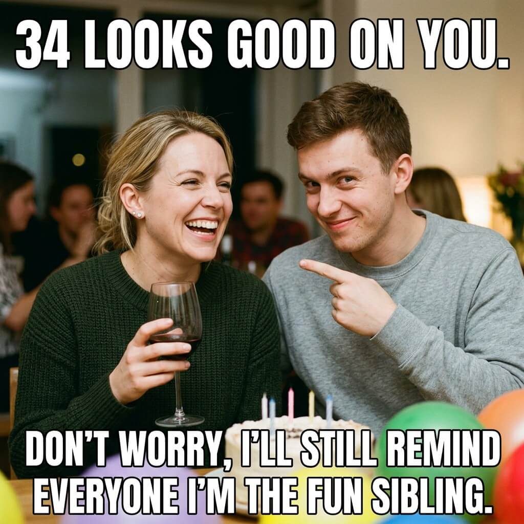 Fun Sibling Title Meme