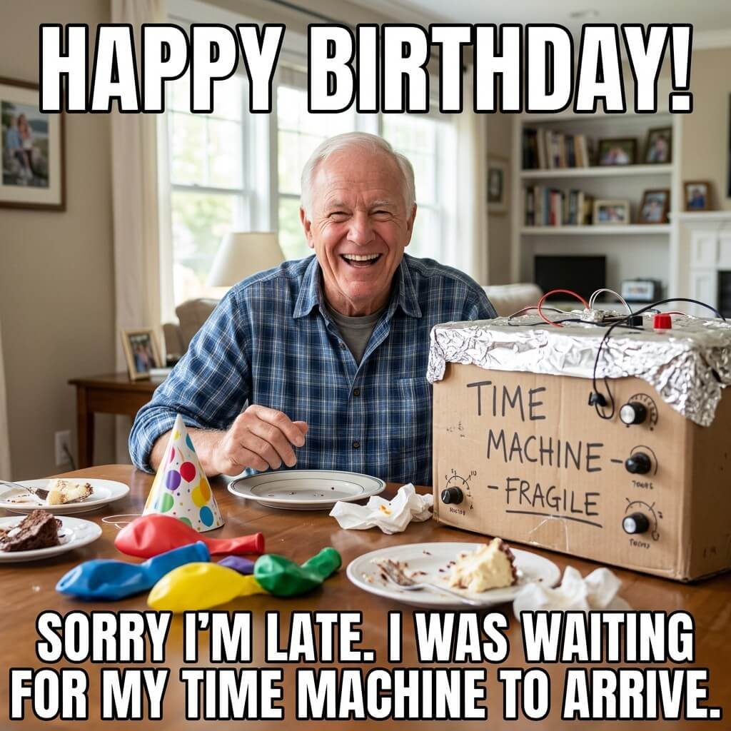 Delayed Time Machine Meme