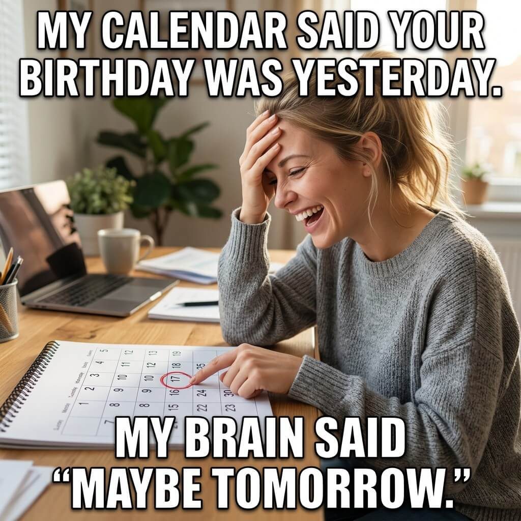Brain Versus Calendar Meme