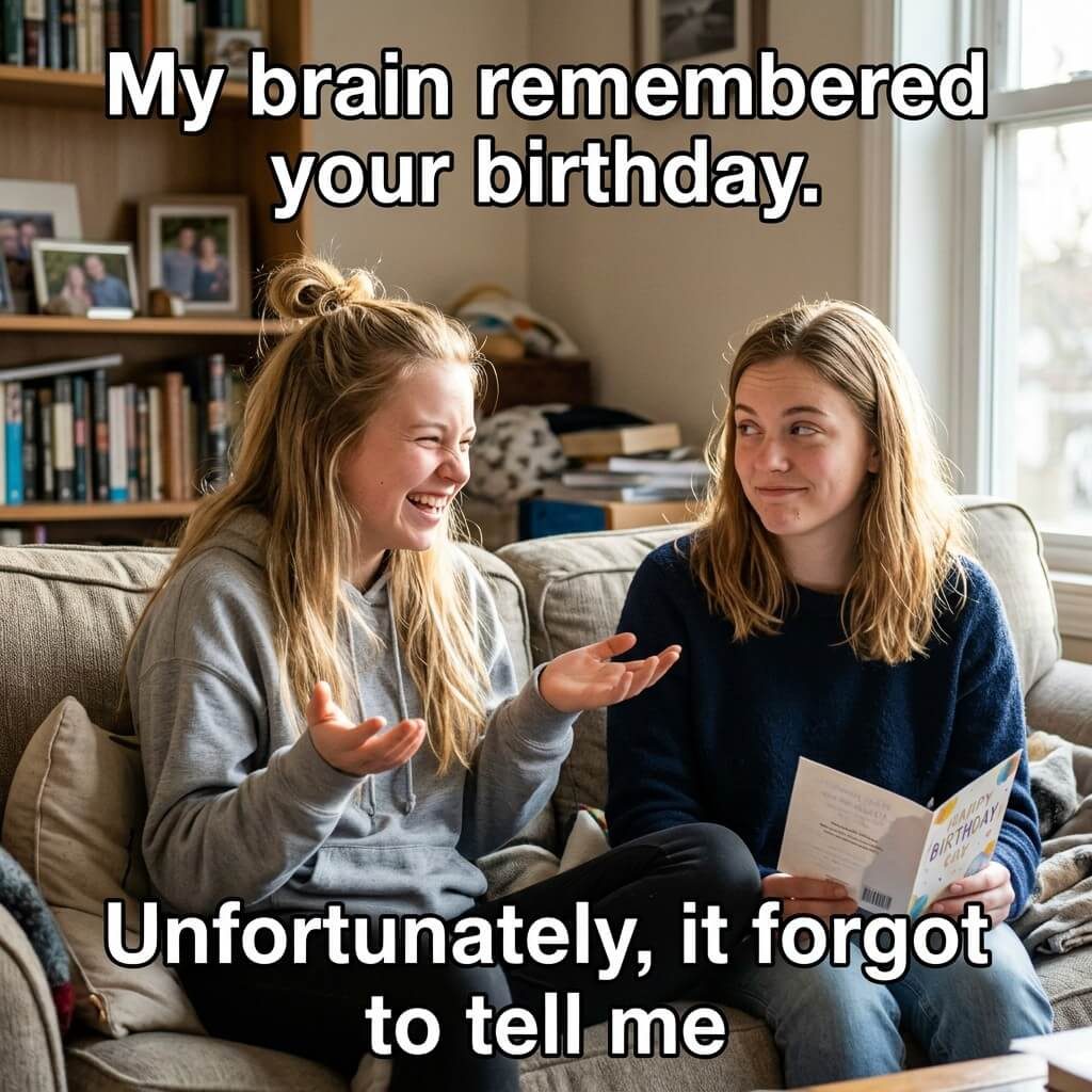 Brain Forgot To Tell Me Meme