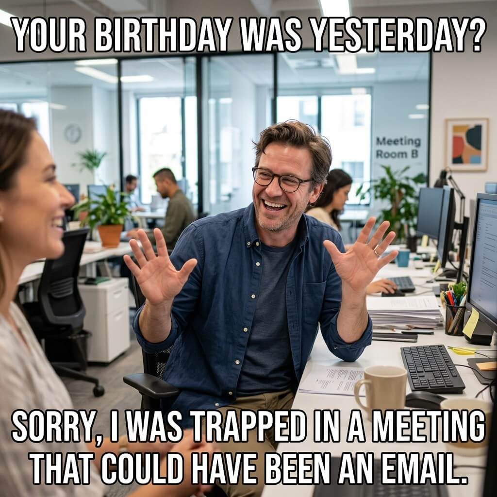 Trapped In A Meeting Meme
