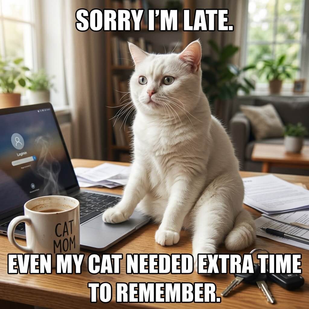 Cat Needed Extra Time Meme
