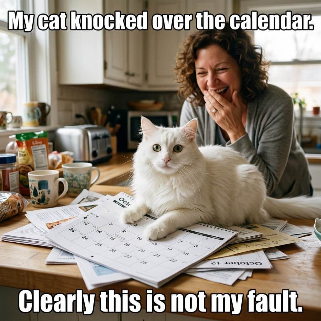 Knocked Over Calendar Meme