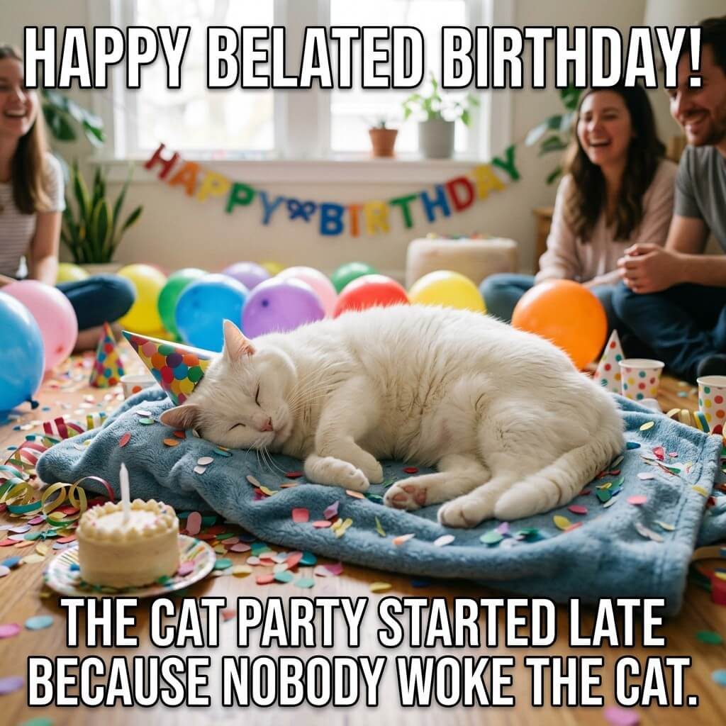 Nobody Woke The Cat Meme