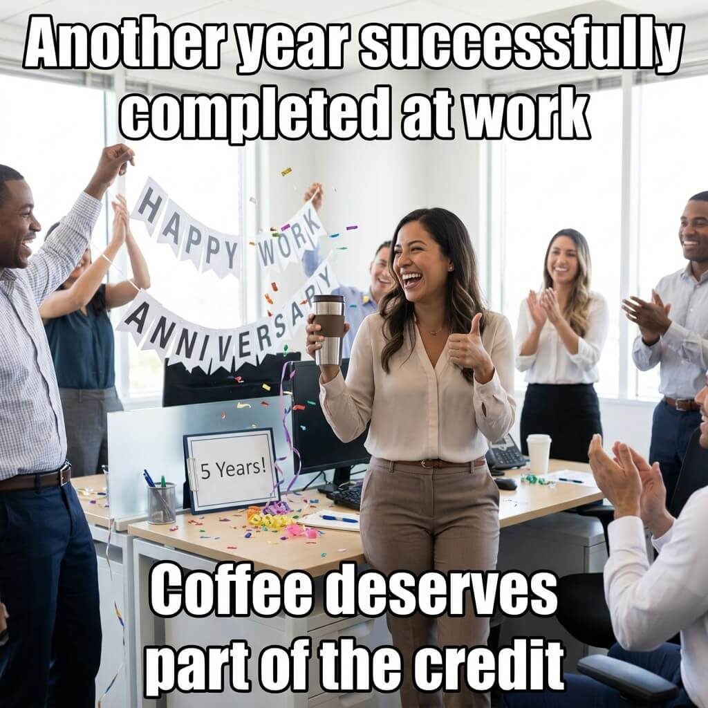 Coffee Gets the Credit Meme