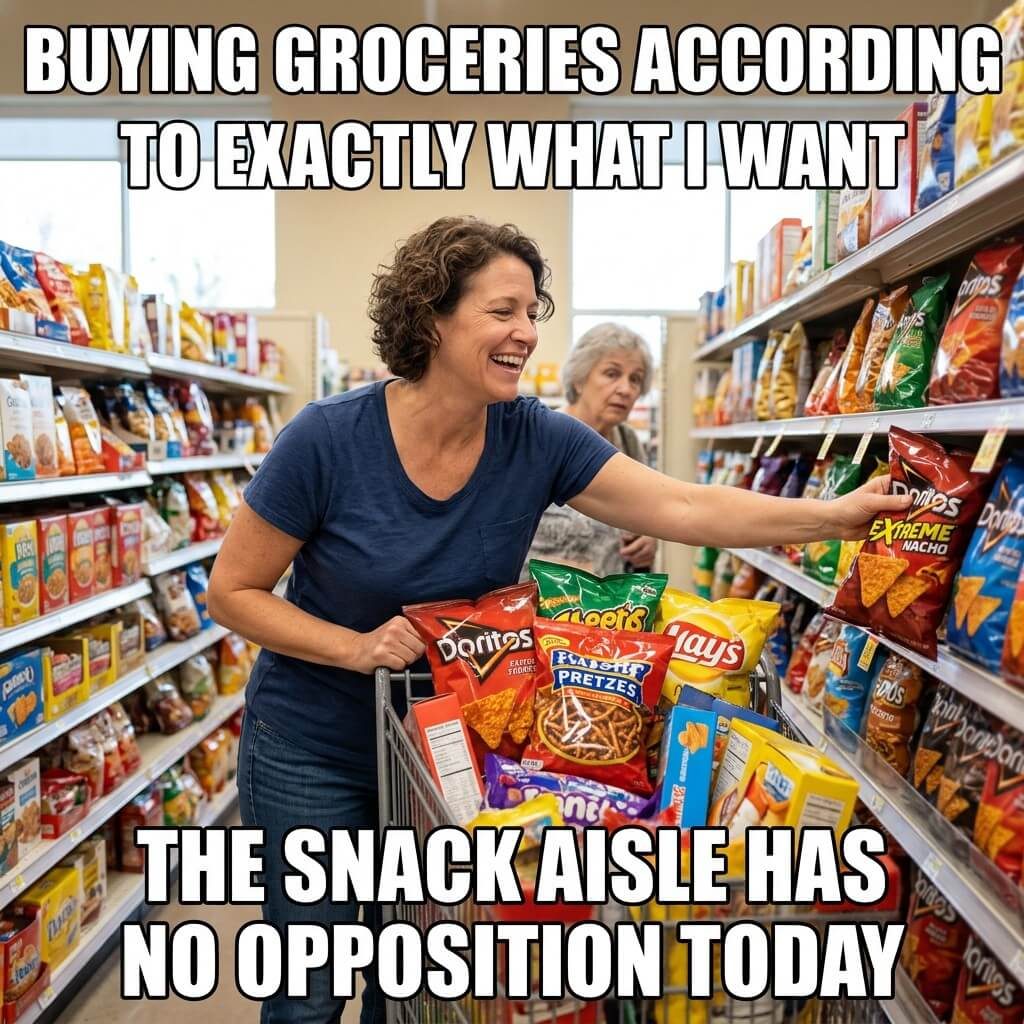 Snack Aisle Freedom Meme