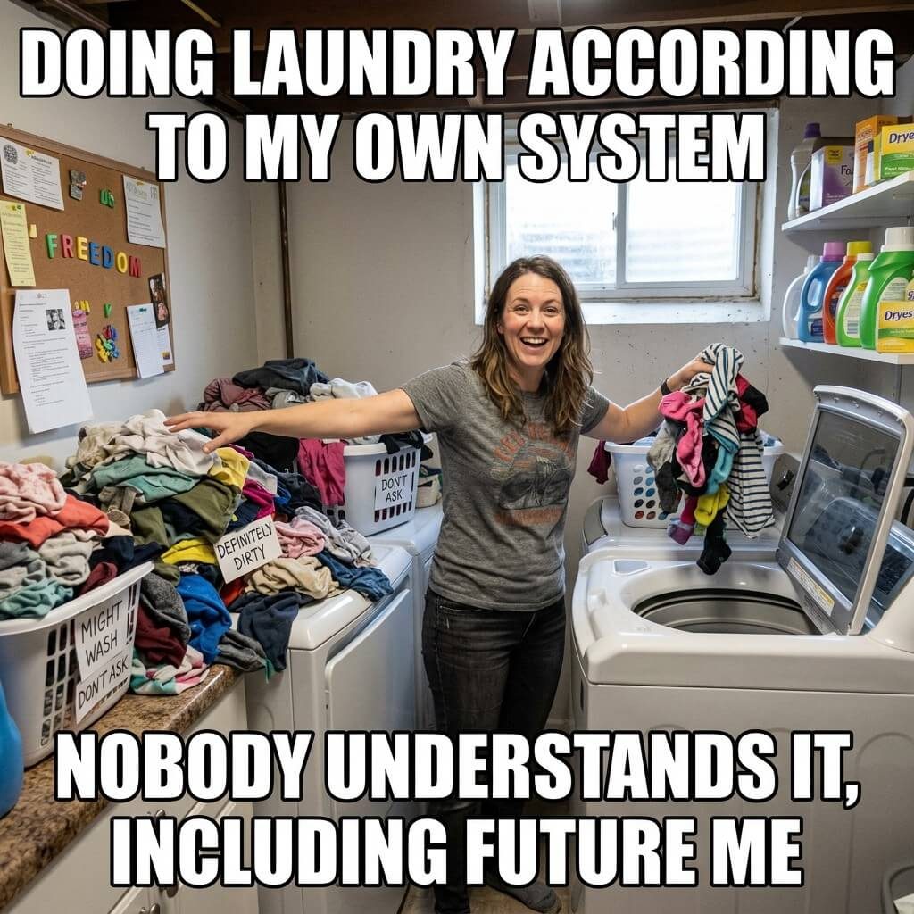 Questionable Laundry System Meme