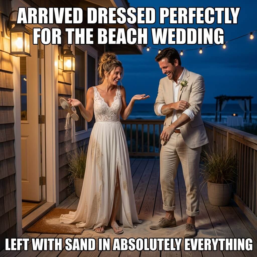 Sand Souvenir Wedding Guest Meme