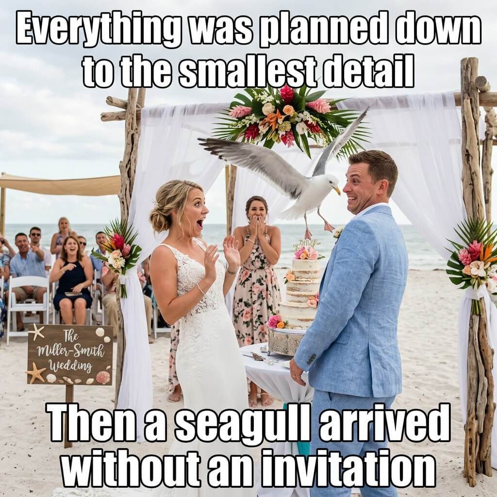 Uninvited Seagull Guest Meme