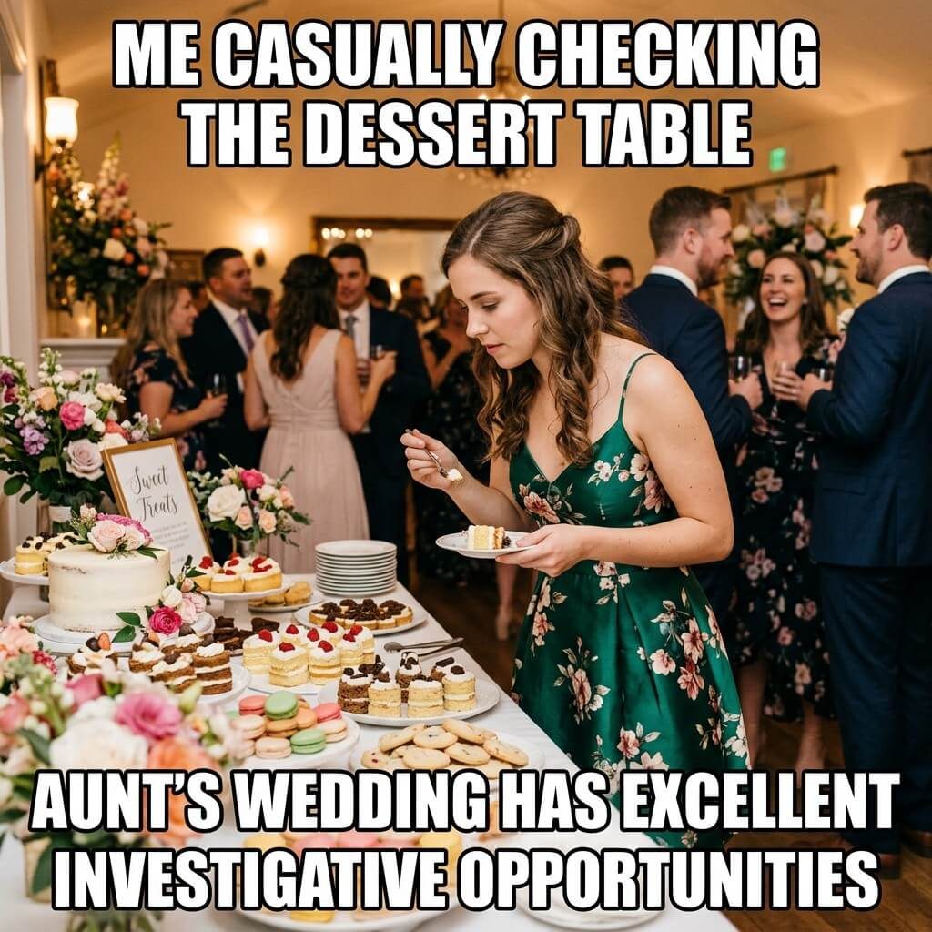Dessert Table Surveillance Meme