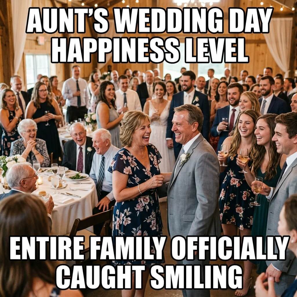 Contagious Wedding Joy Meme