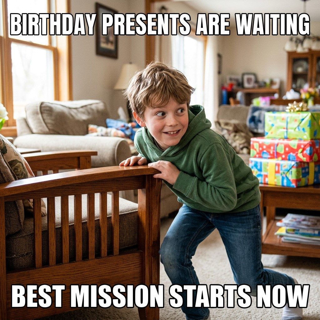 Present Pile Mission Meme