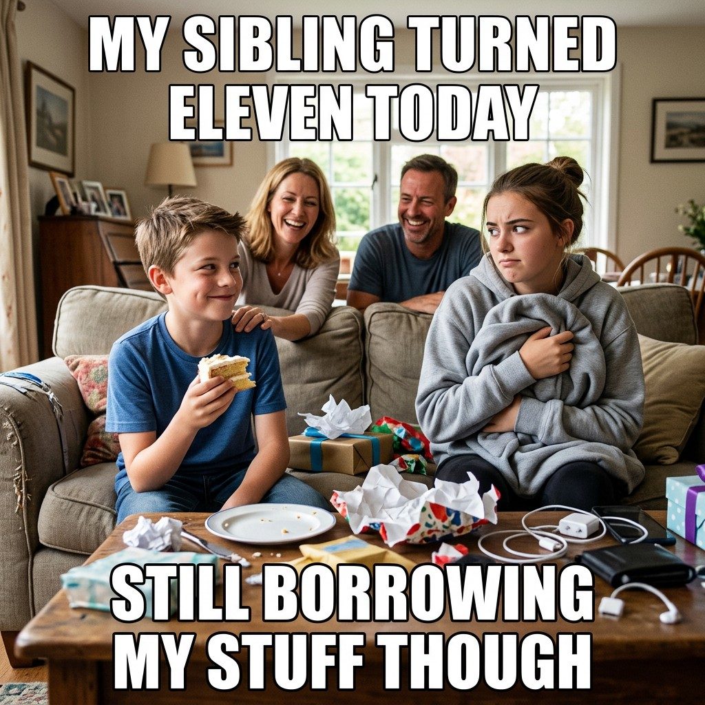 Sibling Borrowing Habit Meme