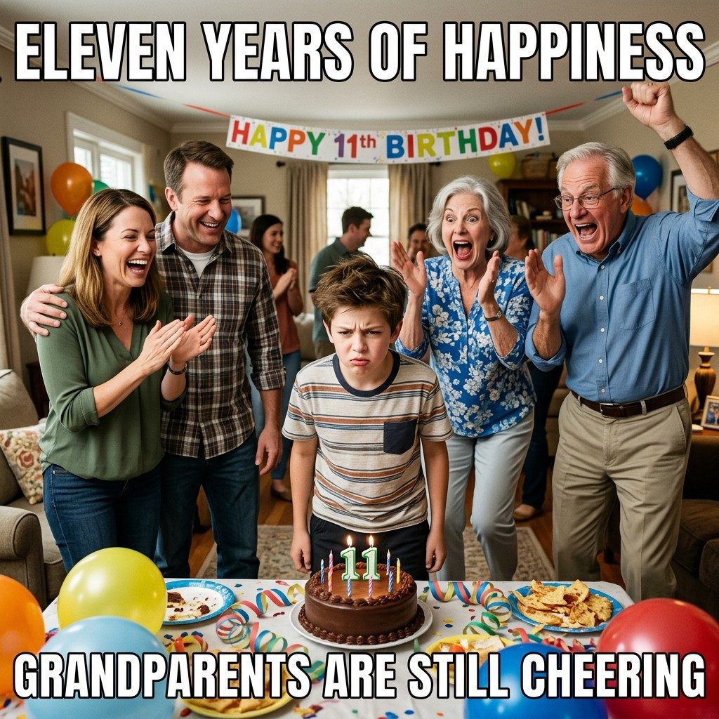 Grandparent Cheer Section Meme