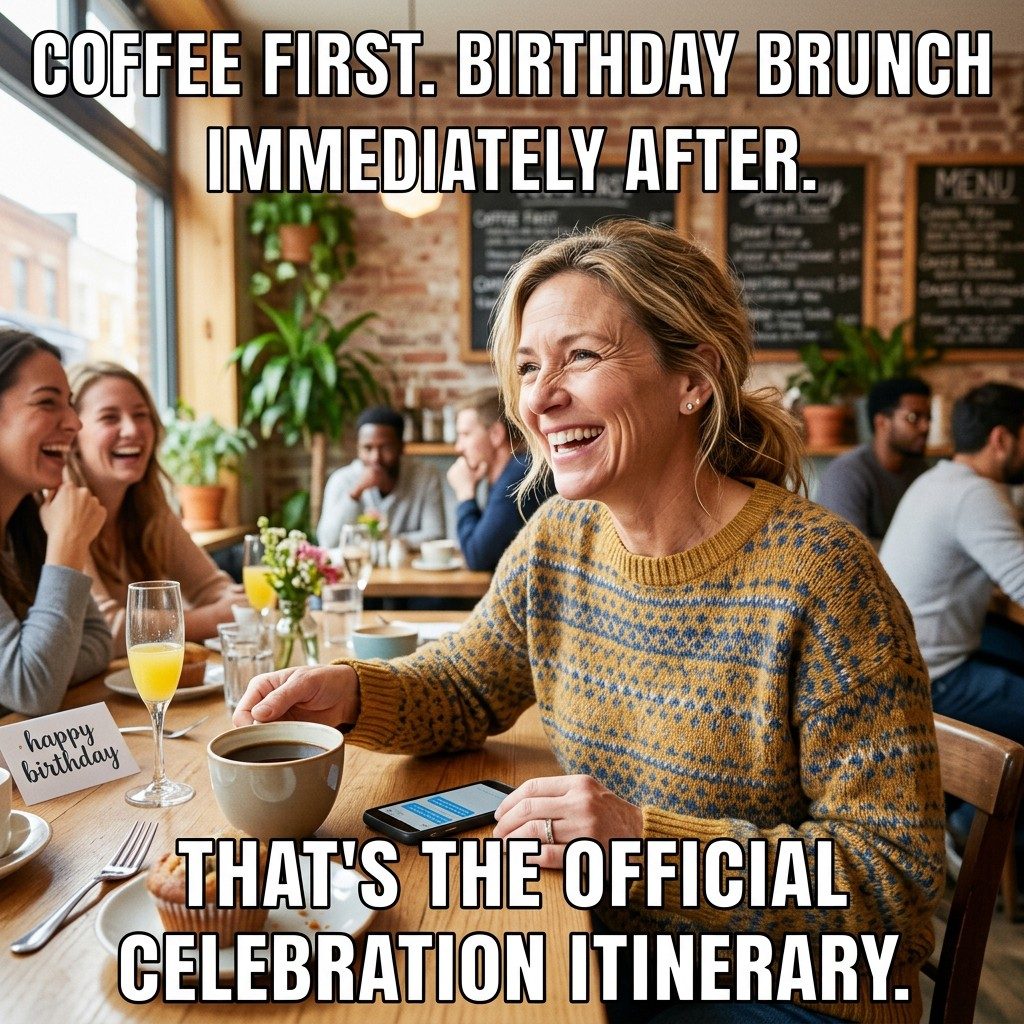 Official Brunch Itinerary Meme