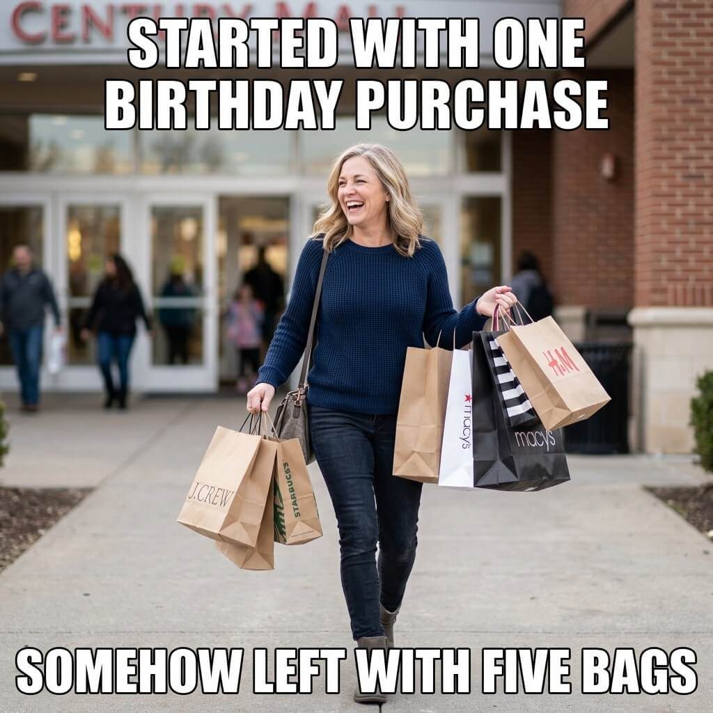 One Item Shopping Spiral Meme