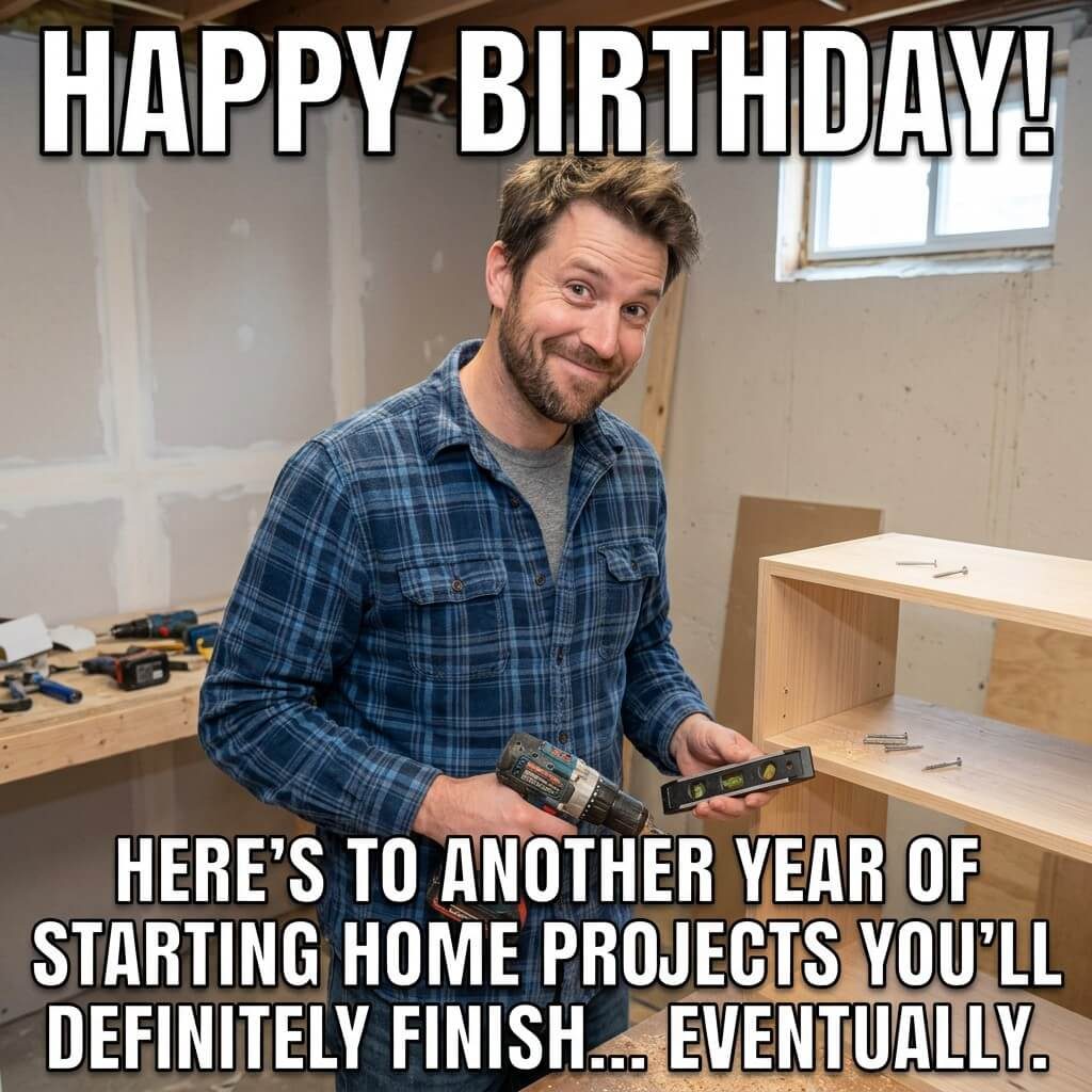 Half Finished Garage Project Meme