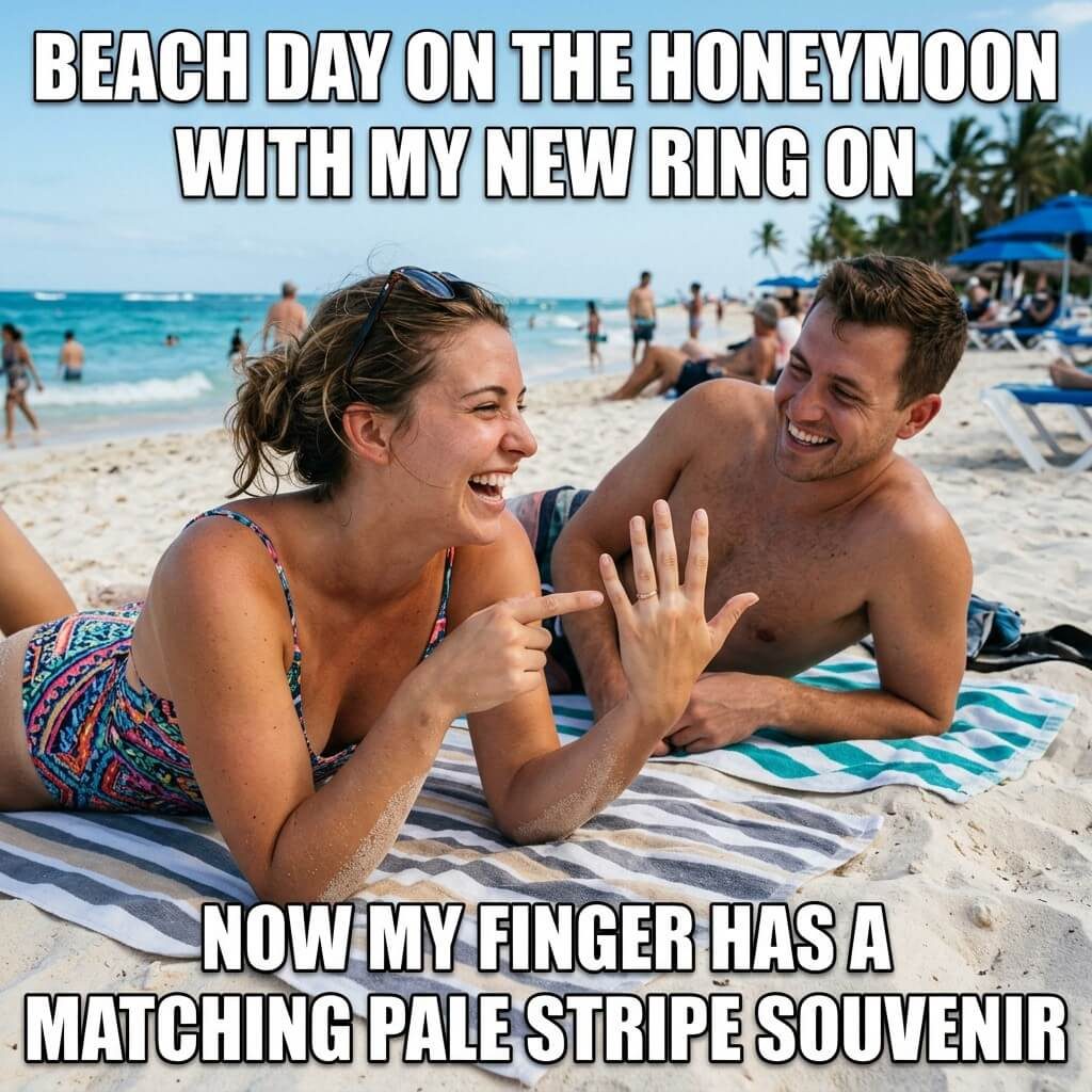 Beach Week Ring Stripe Meme