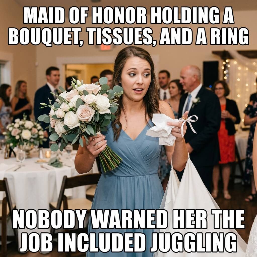 Maid of Honor Bag of Tricks Meme