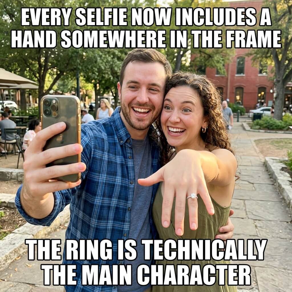 Main Character Ring Selfie Meme