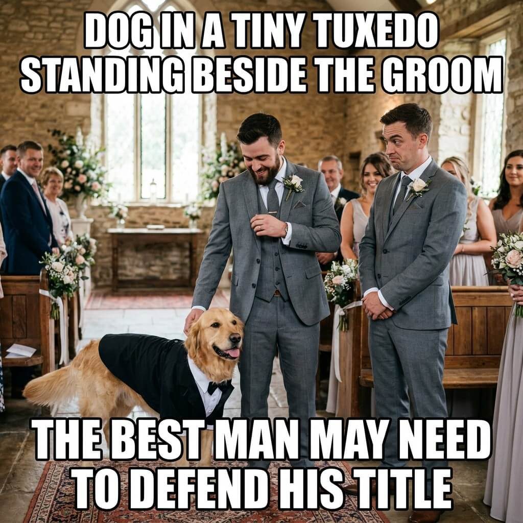 Sharp Dressed Pup Meme