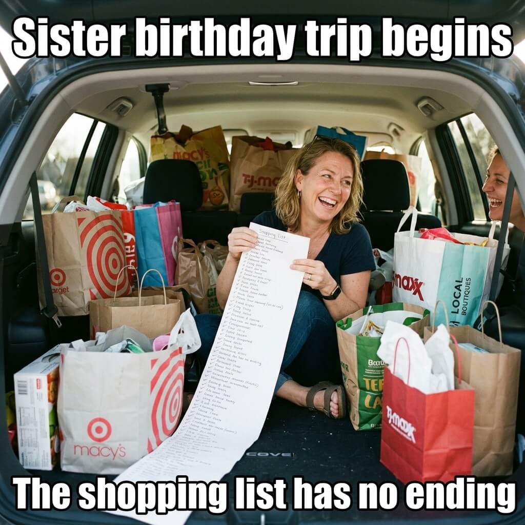 Endless Shopping List Meme