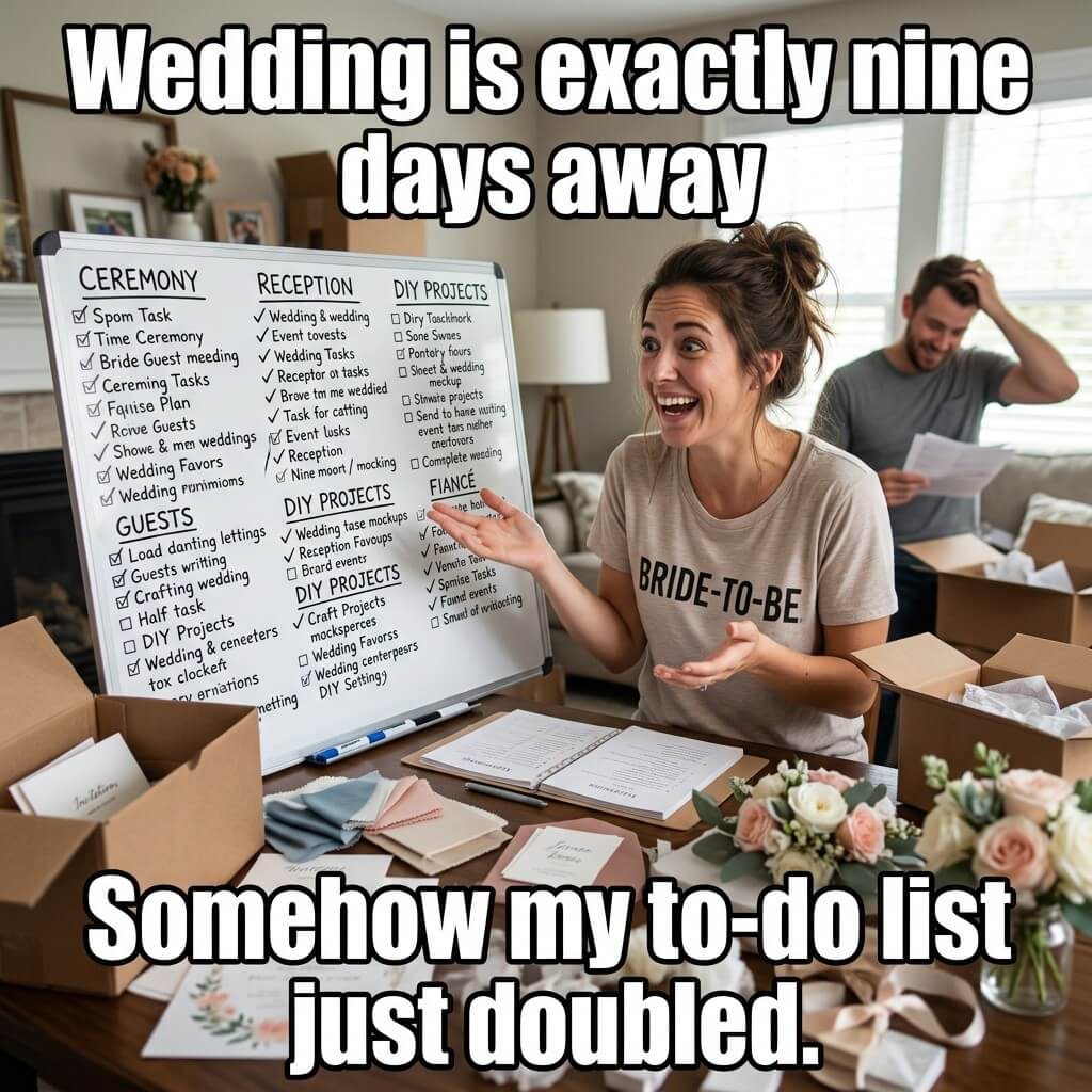 Nine Days Out Checklist Meme