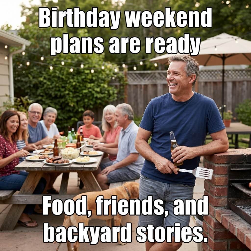 Backyard Weekend Lineup Meme