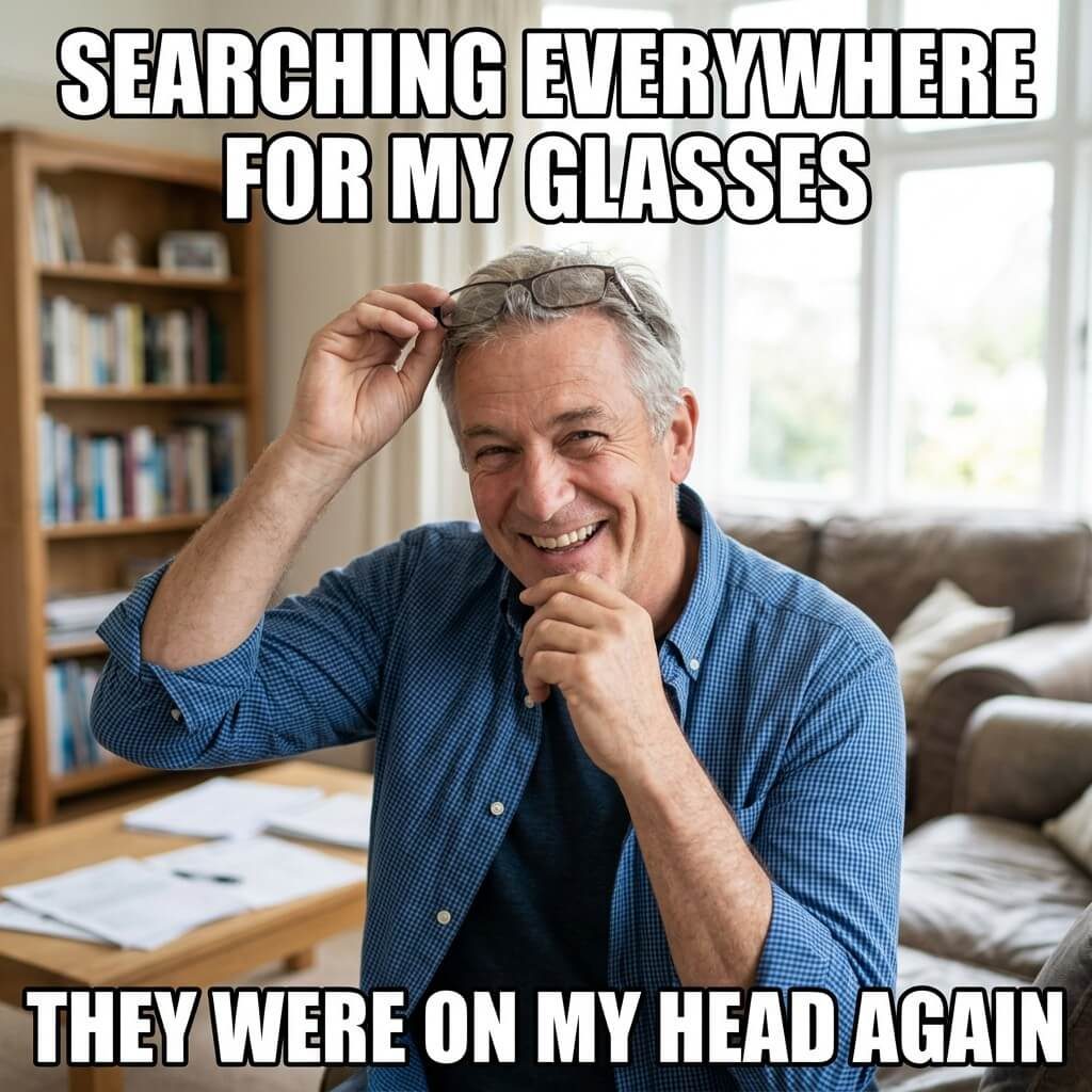 Glasses On Head Meme