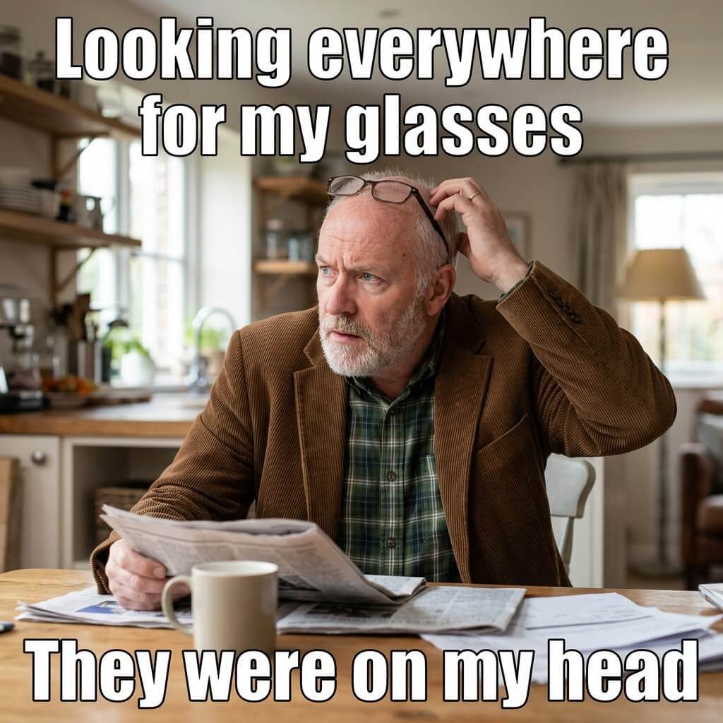 Glasses Search Party Meme