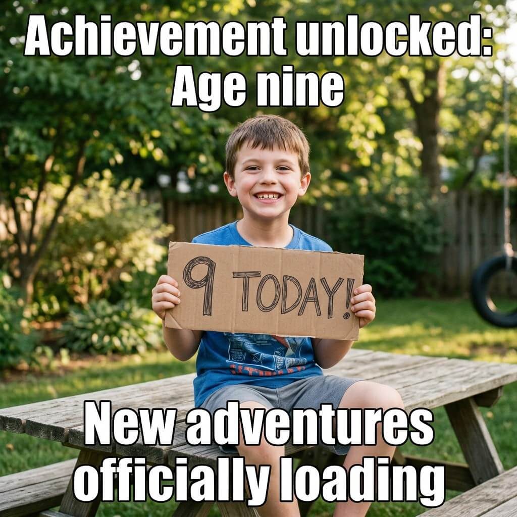 Achievement Unlocked At Nine Meme