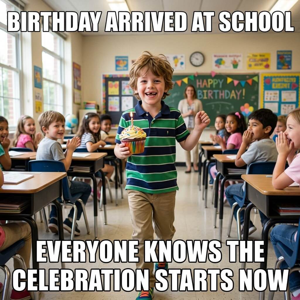 Classroom Announcement Glow Meme