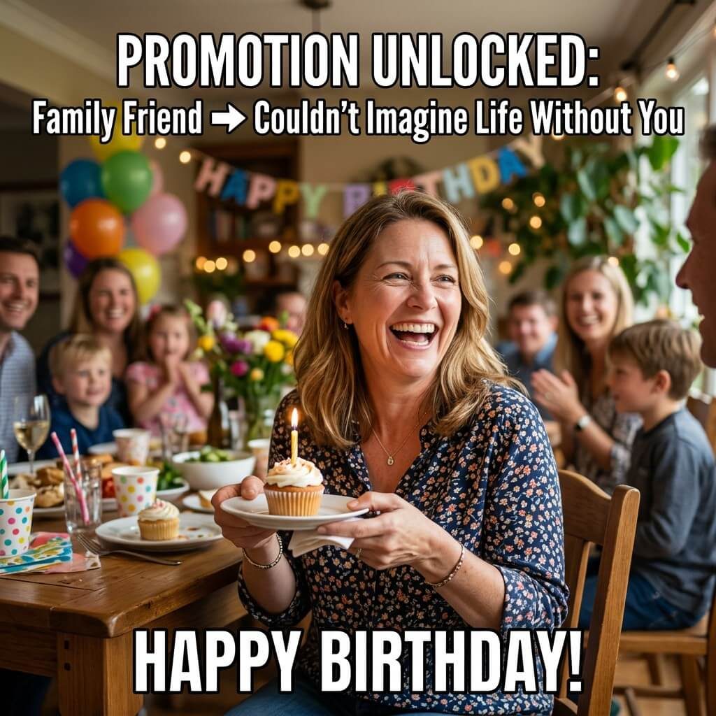 Family Friend Promotion Meme